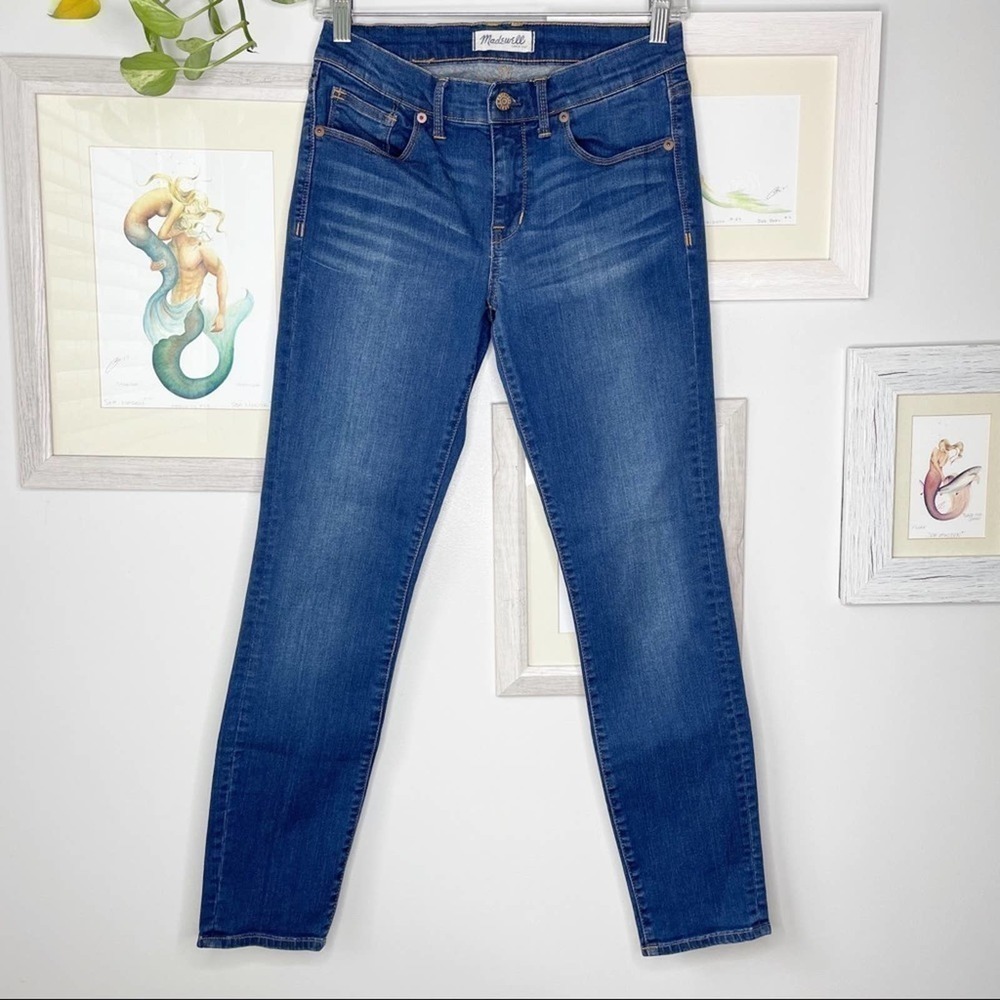MADEWELL Medium Rise Skinny Blue Jeans Size 27